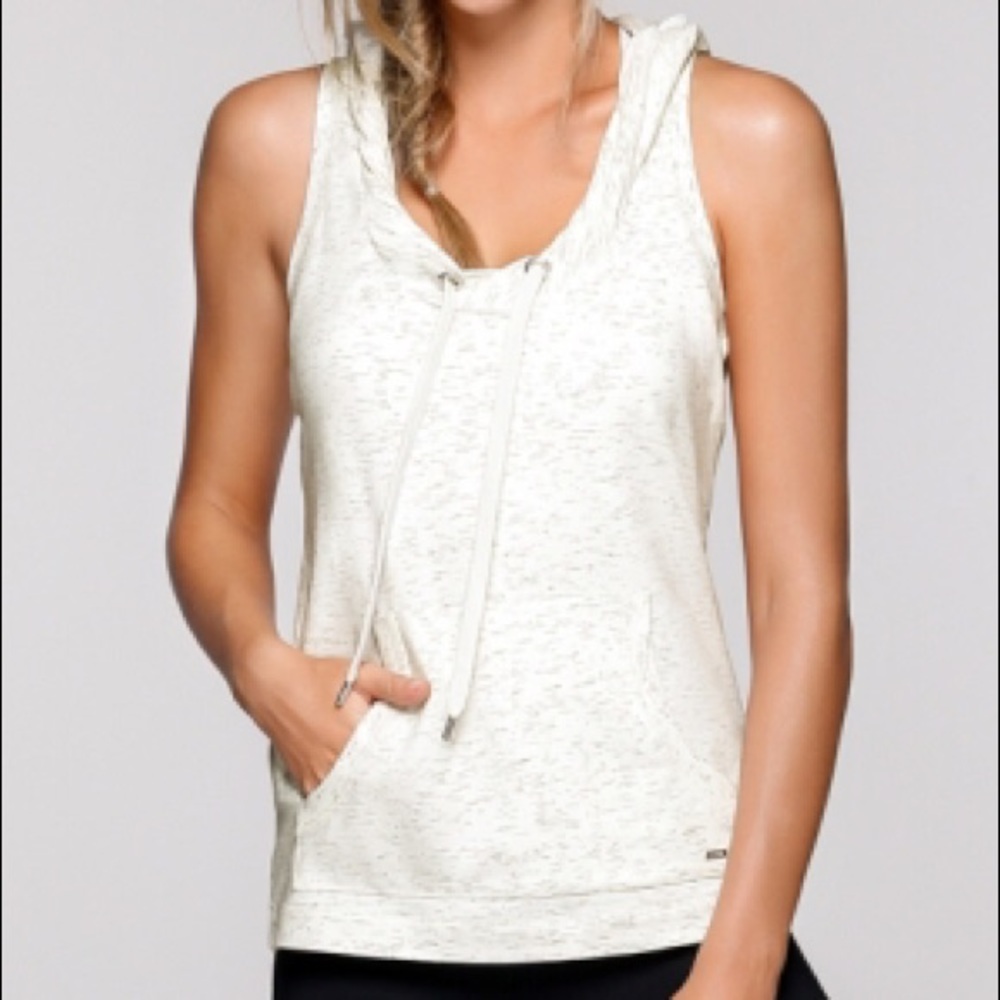 Uniquely Lorna Jane Decoy Hooded Tank NWOT